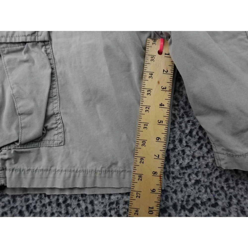 Levi's Cargo Shorts Mens W33 Grey Good Ripstop Utility Multi-Pocket 23251-0052‎